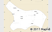 Classic Style Simple Map of Mezam, single color outside