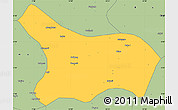 Savanna Style Simple Map of Mezam
