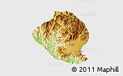 Physical 3D Map of Momo, single color outside