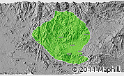 Political 3D Map of Momo, desaturated