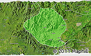 Political 3D Map of Momo, satellite outside