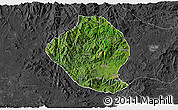 Satellite 3D Map of Momo, darken, desaturated