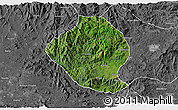 Satellite 3D Map of Momo, desaturated