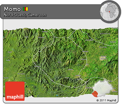 Satellite 3D Map of Momo
