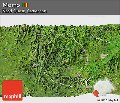 Satellite 3D Map of Momo