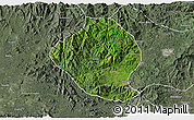 Satellite 3D Map of Momo, semi-desaturated