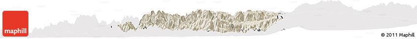 Shaded Relief Horizon Map of Momo, cropped outside