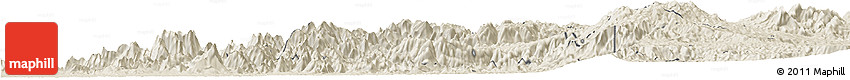Shaded Relief Horizon Map of Momo