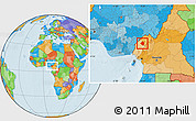 Political Location Map of Momo