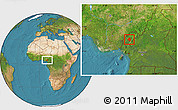 Satellite Location Map of Momo
