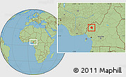 Savanna Style Location Map of Momo