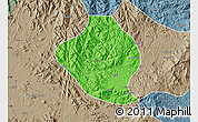 Political Map of Momo, semi-desaturated