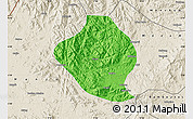 Political Map of Momo, shaded relief outside