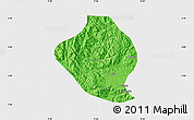 Political Map of Momo, single color outside