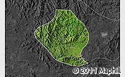 Satellite Map of Momo, darken, desaturated