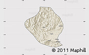 Shaded Relief Map of Momo, cropped outside