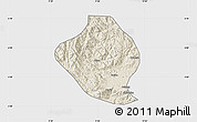 Shaded Relief Map of Momo, single color outside