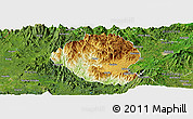 Physical Panoramic Map of Momo, satellite outside