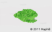 Political Panoramic Map of Momo, cropped outside