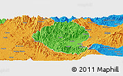 Political Panoramic Map of Momo