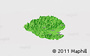 Political Panoramic Map of Momo, single color outside