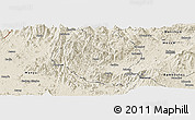 Shaded Relief Panoramic Map of Momo