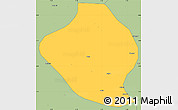 Savanna Style Simple Map of Momo
