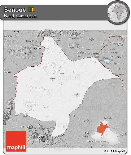Gray 3D Map of Benoue