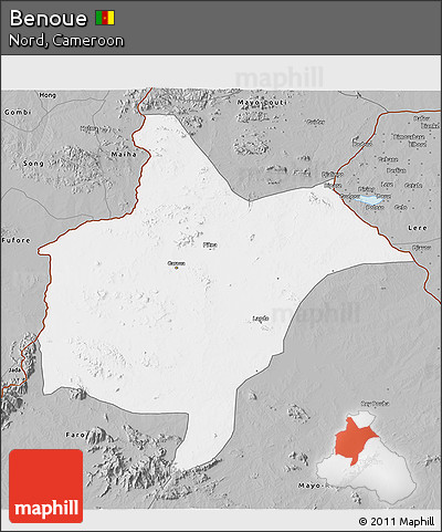 Gray 3D Map of Benoue