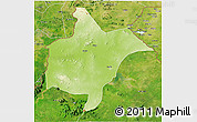 Physical 3D Map of Benoue, satellite outside