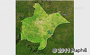 Satellite 3D Map of Benoue, darken