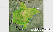 Satellite 3D Map of Benoue, semi-desaturated