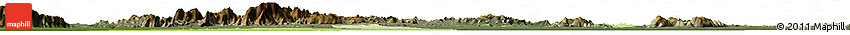 Physical Horizon Map of Benoue, darken