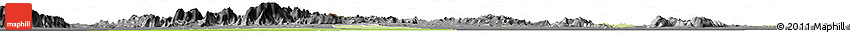 Physical Horizon Map of Benoue, darken, desaturated