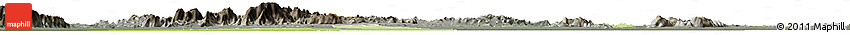 Physical Horizon Map of Benoue, darken, semi-desaturated