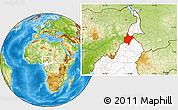 Physical Location Map of Benoue, highlighted country