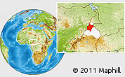 Physical Location Map of Benoue, highlighted parent region