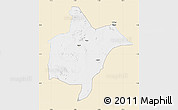 Classic Style Map of Benoue, single color outside