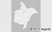 Gray Map of Benoue, single color outside