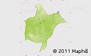 Physical Map of Benoue, cropped outside