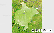 Physical Map of Benoue, satellite outside