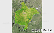 Satellite Map of Benoue, semi-desaturated