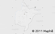 Silver Style Map of Benoue, single color outside