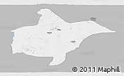 Gray Panoramic Map of Benoue, single color outside