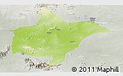 Physical Panoramic Map of Benoue, lighten, semi-desaturated