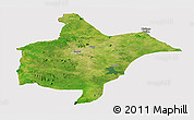 Satellite Panoramic Map of Benoue, cropped outside