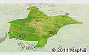 Satellite Panoramic Map of Benoue, lighten