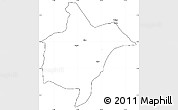 Blank Simple Map of Benoue, cropped outside