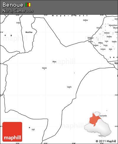 Blank Simple Map of Benoue