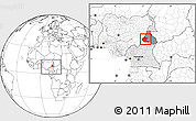 Blank Location Map of Faro, highlighted country, highlighted parent region, within the entire country